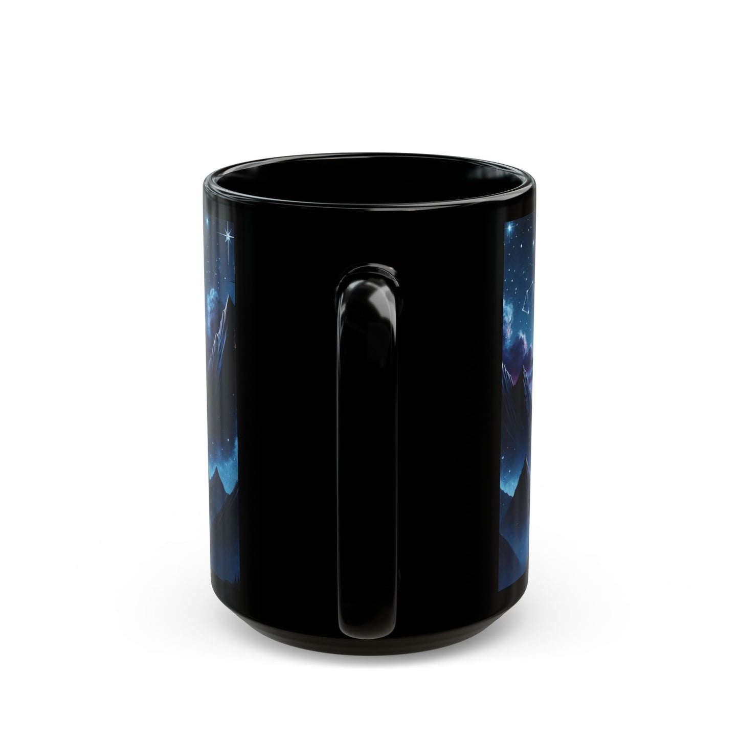 Celestial Night Court Mug – Mystical Mountain and Starry Sky Design (11oz, 15oz)