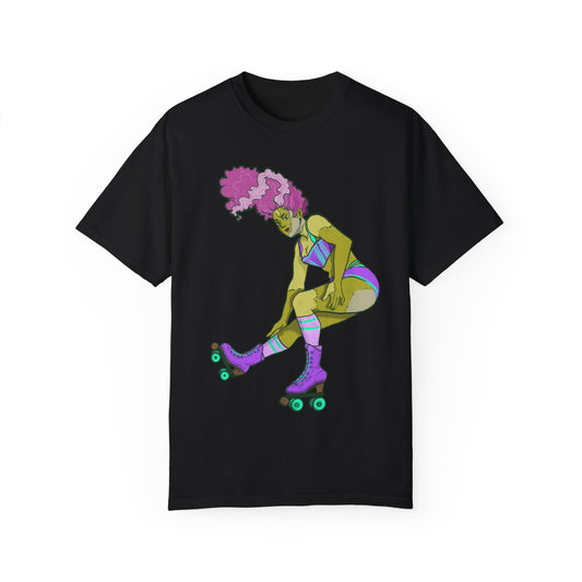 Fierce Frankenstein Roller Girl Tee