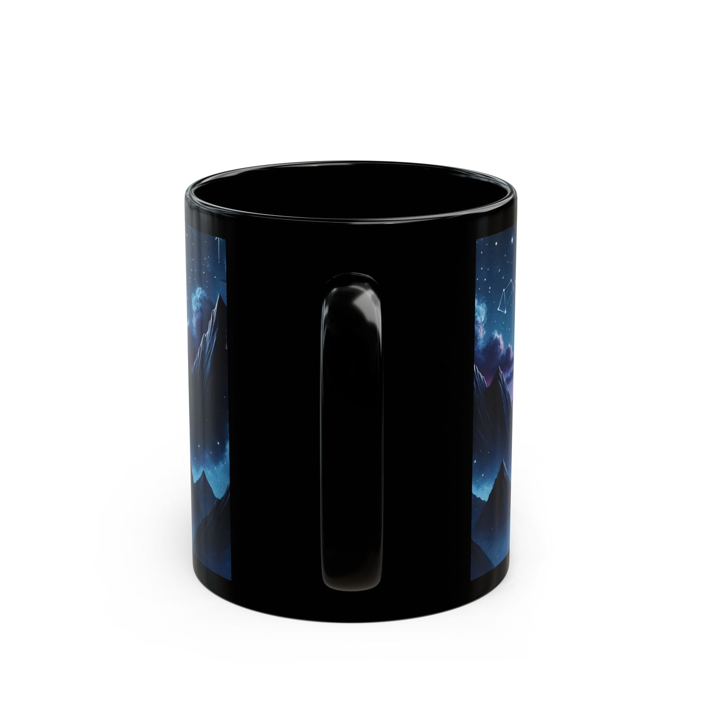 Celestial Night Court Mug – Mystical Mountain and Starry Sky Design (11oz, 15oz)